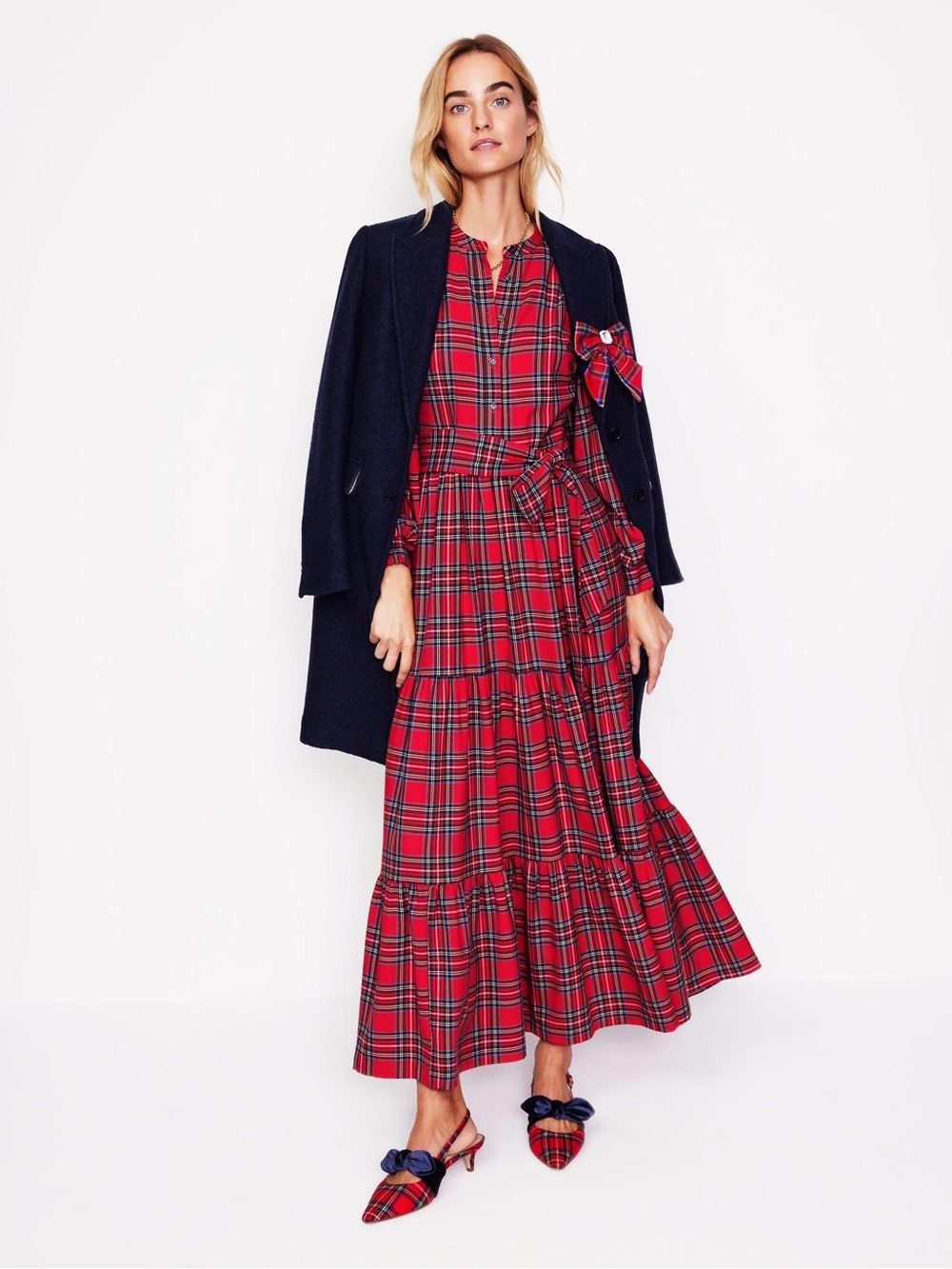 Boden Alba Check Dress